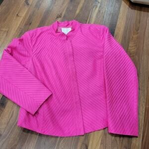 Silk Club Collection Zip Front Jacket Size Large